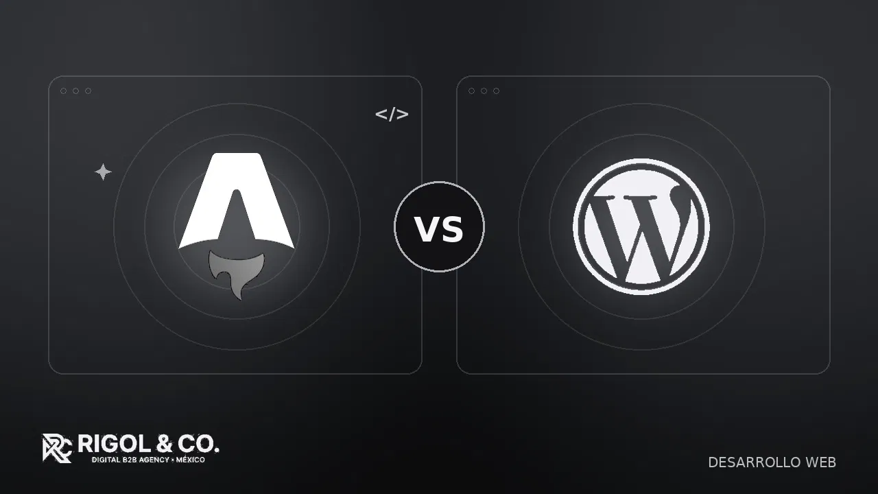Portada: Astro vs WordPress: ¿qué conviene para la web de tu pyme?