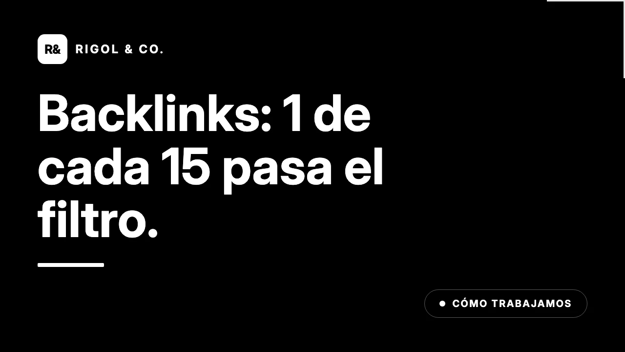 Portada: Cómo consigo backlinks para mis clientes (y los que rechazo)