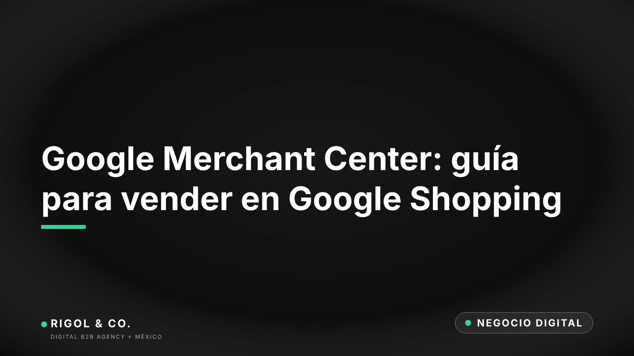 Portada: Google Merchant Center: guía para vender en Google Shopping